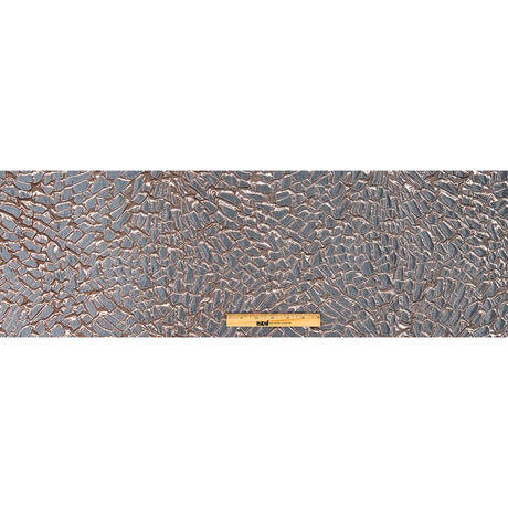 Metallic Rose Gold and Gunmetal Abstract Luxury Brocade