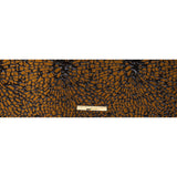Metallic Rose Copper and Black Abstract Luxury Brocade