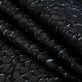 Metallic Black Abstract Luxury Brocade