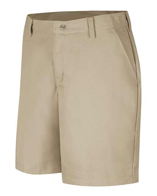 Women's Plain Front Shorts, 8 Inch Inseam