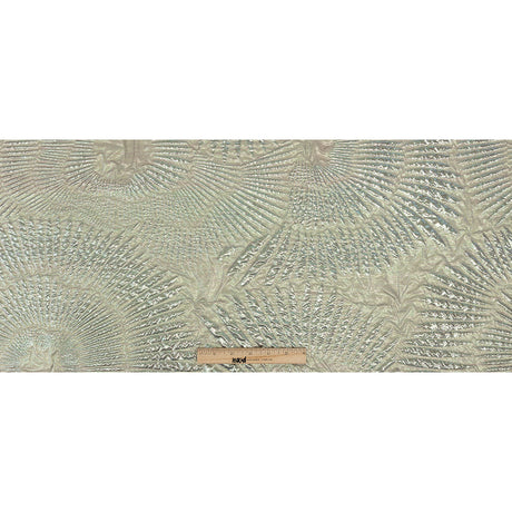 Metallic Iridescent Gold, Mint and Pink Abstract Luxury Brocade