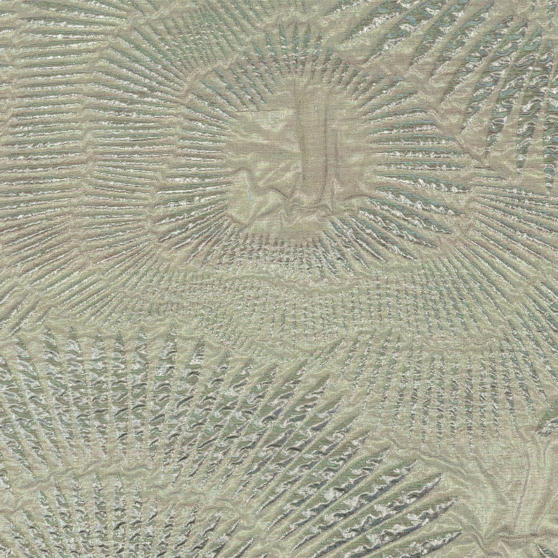 Metallic Iridescent Gold, Mint and Pink Abstract Luxury Brocade