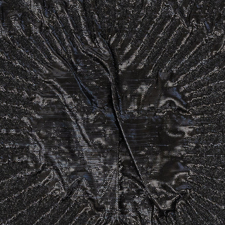 Metallic Black Abstract Luxury Brocade