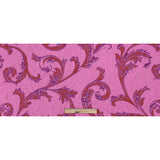 Metallic Magenta, Red and Hot Pink Scrolls Luxury Brocade