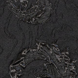 Metallic Black Scrolls Luxury Brocade