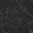 Metallic Black Scrolls Luxury Brocade