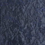 Metallic Royal and Navy Blue Floral Silhouettes Luxury Brocade