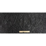 Metallic Black Floral Silhouettes Luxury Brocade