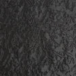 Metallic Black Floral Silhouettes Luxury Brocade