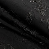 Metallic Black Floral Luxury Brocade