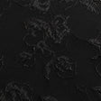 Metallic Black Floral Luxury Brocade