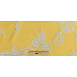 Metallic Silver and Gamboge Floral Luxury Brocade