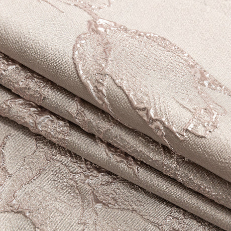 Metallic Dusty Rose Floral Luxury Brocade