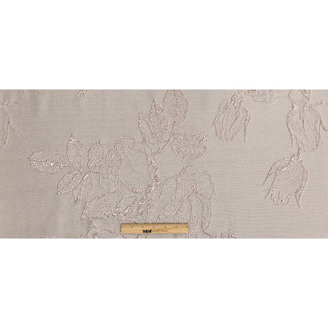 Metallic Dusty Rose Floral Luxury Brocade