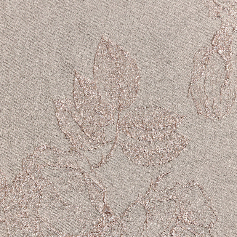 Metallic Dusty Rose Floral Luxury Brocade