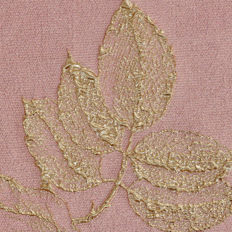 Metallic Gold and Pink Floral Luxury Brocade