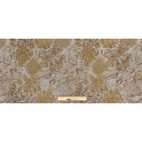 Metallic Antique Gold and Gray Floral Luxury Brocade