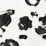 White and Black Floral Luxury Brocade