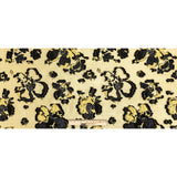Gamboge and Black Floral Luxury Brocade