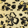 Gamboge and Black Floral Luxury Brocade