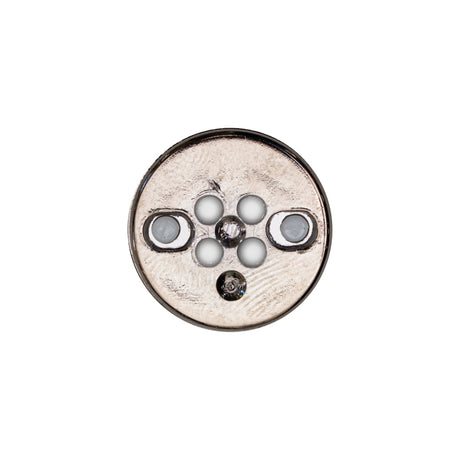 Italian White and Gunmetal 4-Hole 2-Piece Button - 30L/19mm