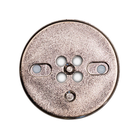 Italian White and Gunmetal 4-Hole 2-Piece Button - 44L/28mm