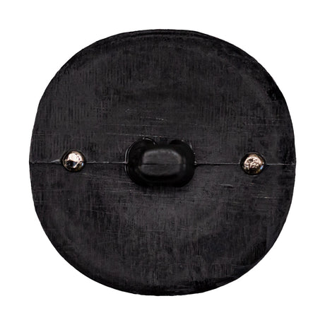 Italian Black and Gunmetal 2-Piece Plastic Button - 50L/32mm