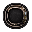 Italian Black and Gunmetal 2-Piece Plastic Button - 50L/32mm