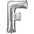 Foil Balloon Letter F Silver 34 Inch