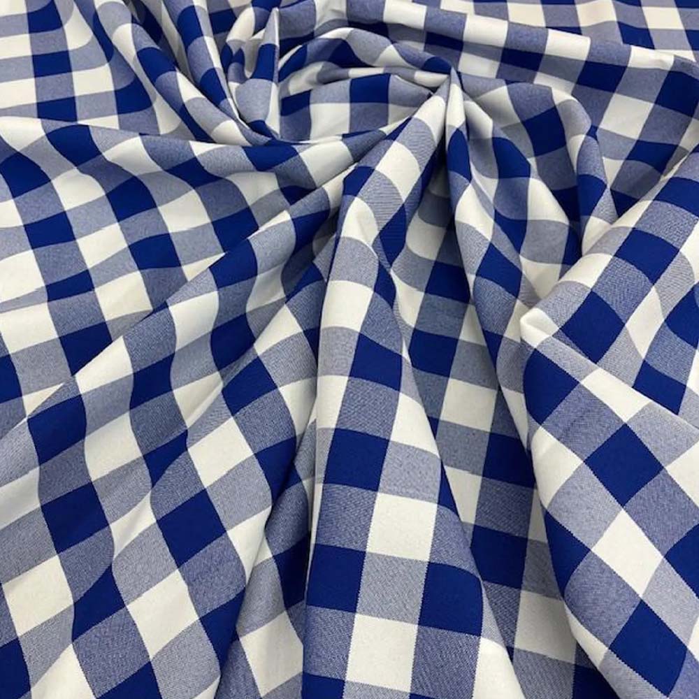 1 Yard 100% Polyester Checkered Gingham Fabric 60 Inch Width for Sewing Projects