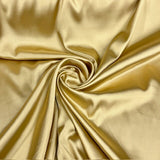 1 Yard 60” Stretch Charmeuse Satin Fabric – 195 GSM, Silky 2 Way Stretch for Bridal, Evening Dresses &amp; Event Décor (97% Polyester, 3% Spandex)