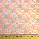 1 Yarda de Tela de Encaje Raschel Floral Francés 100% Poliéster para Vestidos 60 Pulgadas de Ancho
