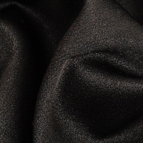 Lux Polyester Crepe Back Satin - Black - Isla Collection