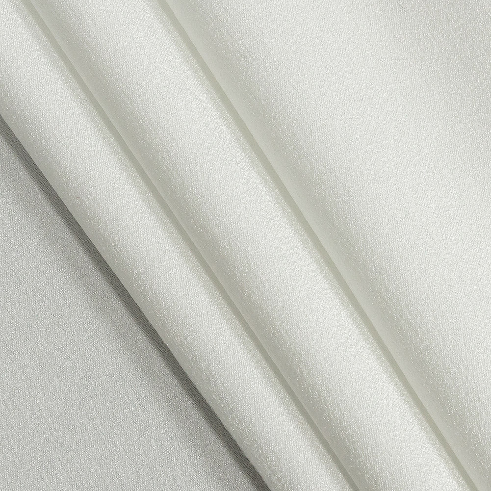Lux Polyester Crepe Back Satin - White - Isla Collection