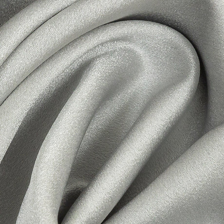 Lux Polyester Crepe Back Satin - Gray - Isla Collection