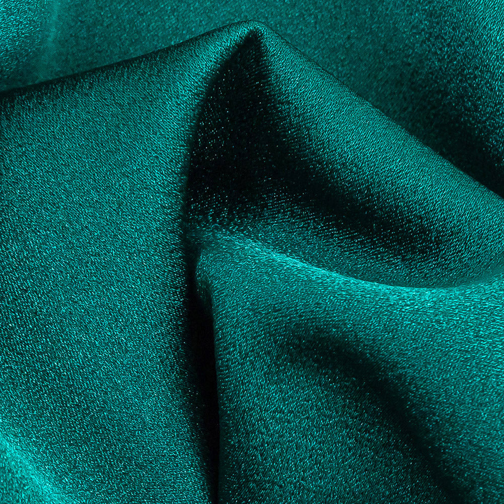 Lux Polyester Crepe Back Satin - Emerald - Isla Collection