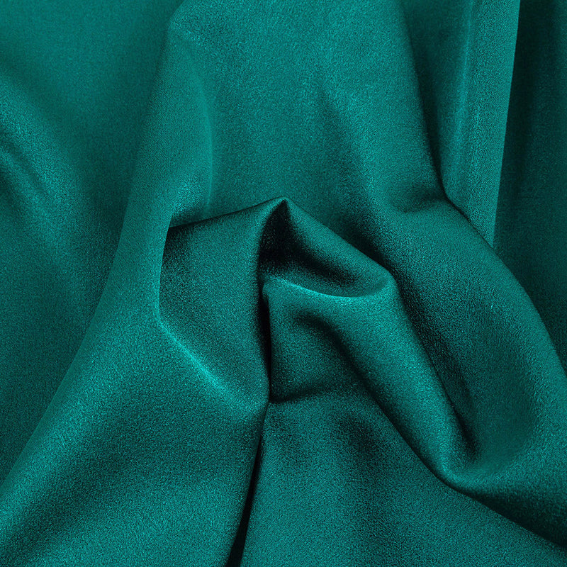 Lux Polyester Crepe Back Satin - Emerald - Isla Collection