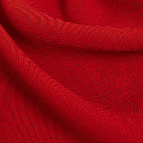 Polyester 4-Ply Crepe - Red - Suzie Collection