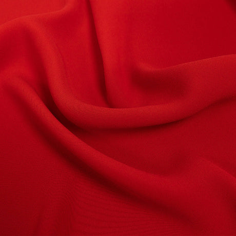 Polyester 4-Ply Crepe - Red - Suzie Collection