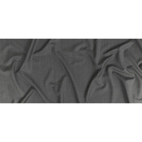 Super 120 Light Heathered Gray Gabardine Wool Suiting