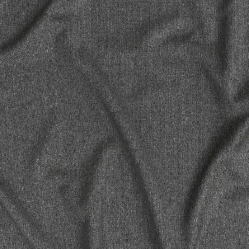 Super 120 Light Heathered Gray Gabardine Wool Suiting