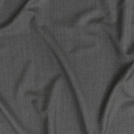 Super 120 Light Heathered Gray Gabardine Wool Suiting