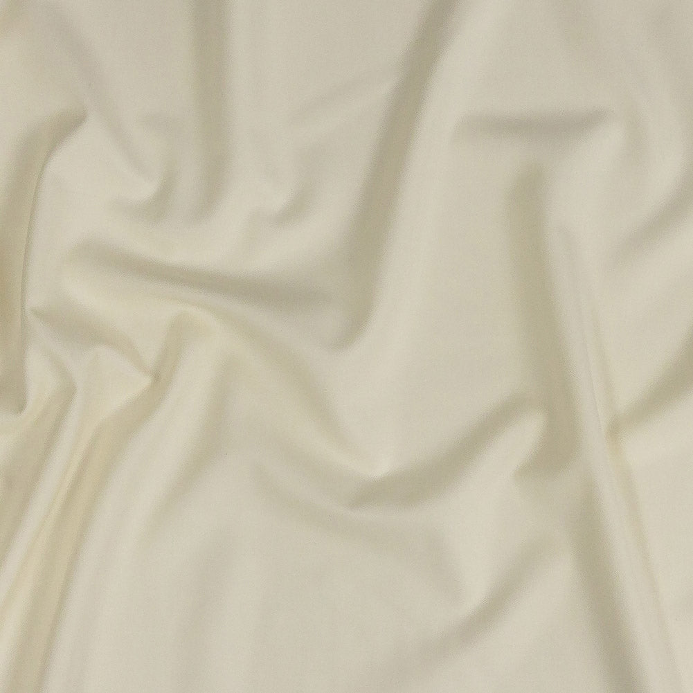 Super 120 Winter White Gabardine Wool Suiting