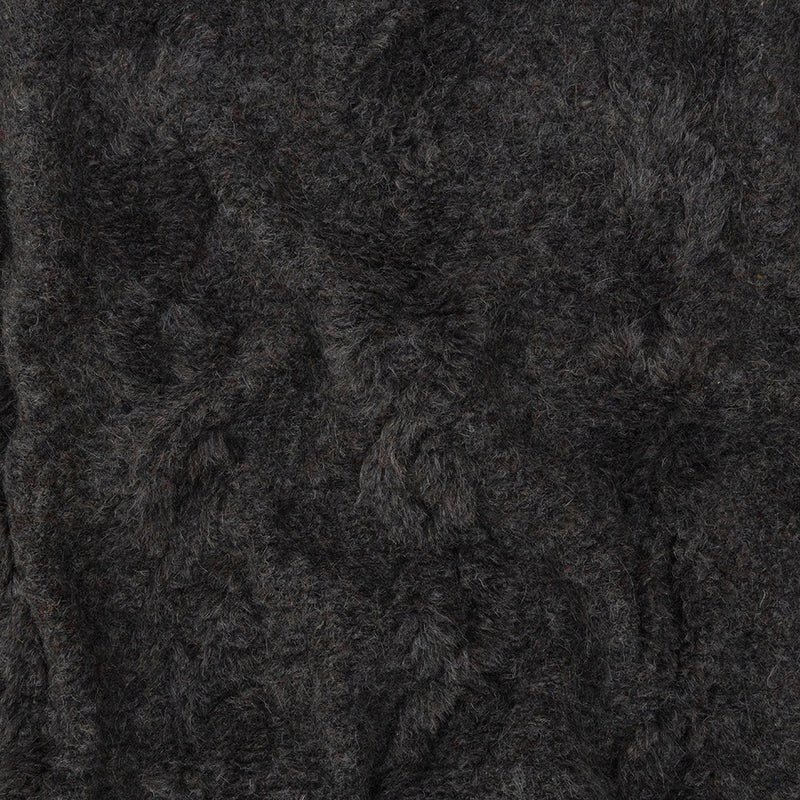 Pavement Chunky Knit with Plum Accents