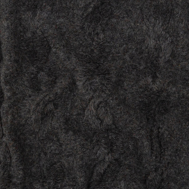 Pavement Chunky Knit with Plum Accents