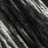 Steel and White Striated Novelty Chunky Knit
