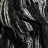 Steel and White Striated Novelty Chunky Knit