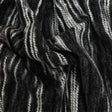Steel and White Striated Novelty Chunky Knit