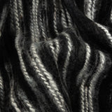 Black, Gray and White Striated Novelty Chunky Knit