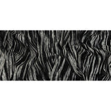 Black, Gray and White Striated Novelty Chunky Knit